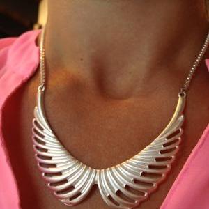 Large Angel Wing Necklace