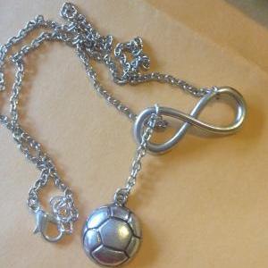 Soccer Forever Drop Necklace
