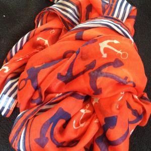 Red Anchor Scarf