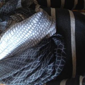 Gray & Charcoal Scarf