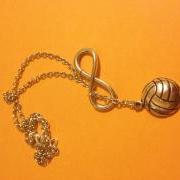 Volleyball Forever Drop Necklace